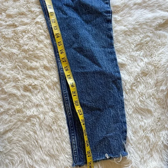 Abercrombie & Fitch Dark Blue High-Rise Skinny Jeans - Picture 5 of 9